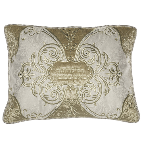 כיסוי כרית הסבה מפואר משובץ באבנים 70X45 ס"מ