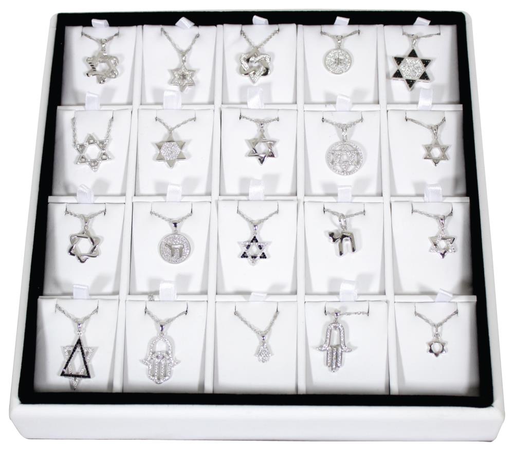 תליון כסף ושרשרת כסף שונים סטנד מס. 3 - שרשרת בוקס