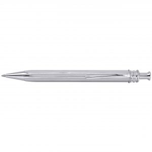 עט טריפל-X כדורי, גוף משולש (קליק), כולו בגימור כרום מבריק כסוף  X-Pen Triple-X