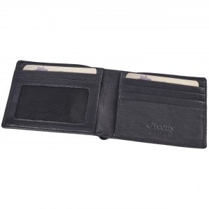 ארנק גבעוני גבר עור איכותי עם 6 כרטיסי אשראי + תעודה 11X9 ס"מ בקופסה מקורית GV-24