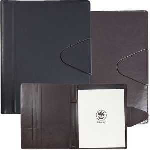 מכתבית כריכת PU דמוי עור יוקרתי A4 פתיחה אנגלית סגירה מגנטית מבית המותג גבעוני