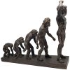 פסל אבולוציה - 5 דמויות על בסיס