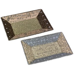 צלחת תכשיטים מעוטרת עם אבני חן