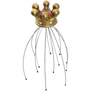 מסאג´ר ידני לראש -עיצוב כתר זהב