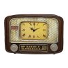 שעון שולחני בעיצוב רדיו רטרו עתיק