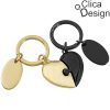 מחזיק מפתחות מתכת פאזל לבבות מבית Clica Design
