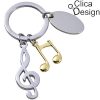 מחזיק מפתחות מתכת מוסיקה-מפתח סול מבית Clica Design