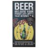 "BEER HUNTER" פותחן בקבוקי בירה תלוי על קיר