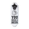 "YOU NEED A BEER" פותחן בקבוקי בירה תלוי על קיר