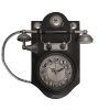 שעון קיר בעיצוב רטרו בצורת טלפון עתיק