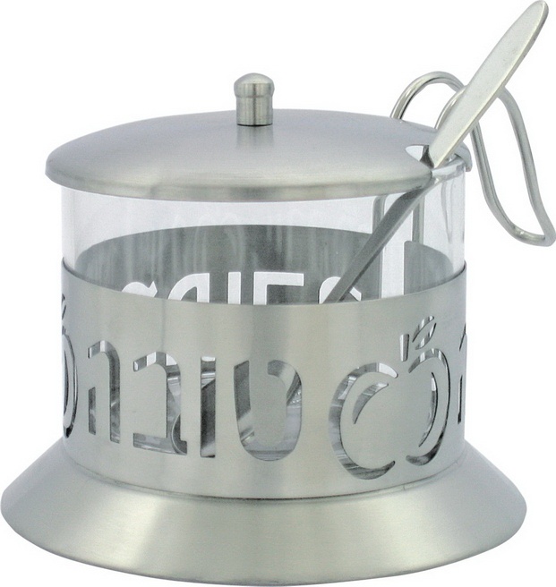 כלי לדבש נירוסטה - חיתוך לייזר 9 ס"מ