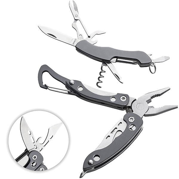 סט פלייר ואולר בגימור טיטניום GUN מט במארז אלומיניום  ZA-4312